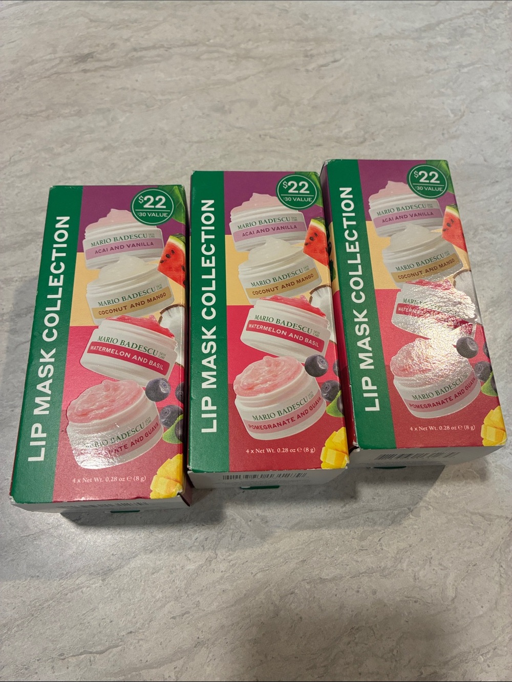 Mario Badescu Lip Mask Collection - Green & Pink Packaging